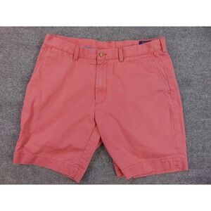 Polo Ralph Lauren Men's Size 36 Pink Cotton Chino Shorts Flat Front Casual